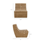 Modway Corbin Vegan Leather Armless Accent Chair