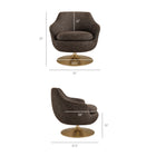 Modway Quimby Melange Chenille Swivel Accent Chair