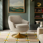 Modway Quimby Melange Chenille Swivel Accent Chair