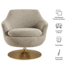 Modway Quimby Melange Chenille Swivel Accent Chair