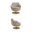 Modway Quimby Melange Chenille Swivel Accent Chair