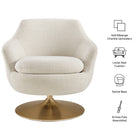Modway Quimby Melange Chenille Swivel Accent Chair