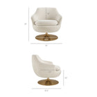 Modway Quimby Melange Chenille Swivel Accent Chair