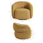 Modway Selby Textured Woven Fabric Swivel Accent Chair