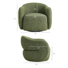Modway Selby Textured Woven Fabric Swivel Accent Chair