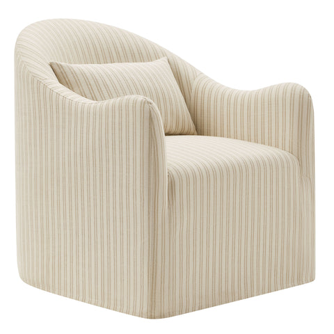 Modway Bardot Slipcovered Striped Accent Chair