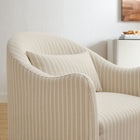 Modway Bardot Slipcovered Striped Accent Chair