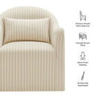Modway Bardot Slipcovered Striped Accent Chair