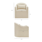 Modway Bardot Slipcovered Striped Accent Chair