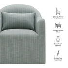 Modway Bardot Slipcovered Striped Accent Chair