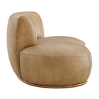 Modway Rialta Curved Left-Arm Vegan Leather Sectional Loveseat