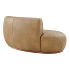 Modway Rialta Curved Left-Arm Vegan Leather Sectional Loveseat