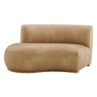 Modway Rialta Curved Left-Arm Vegan Leather Sectional Loveseat