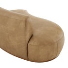 Modway Rialta Curved Left-Arm Vegan Leather Sectional Loveseat