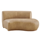 Modway Rialta Curved Right-Arm Vegan Leather Sectional Loveseat