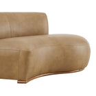 Modway Rialta Curved Right-Arm Vegan Leather Sectional Loveseat