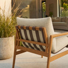 Modway Nomi Outdoor Patio Teak Wood Sling Chair