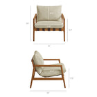 Modway Nomi Outdoor Patio Teak Wood Sling Chair