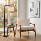 Modway Nomi Outdoor Patio Teak Wood Sling Chair