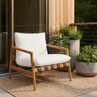 Modway Nomi Outdoor Patio Teak Wood Sling Chair