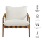 Modway Nomi Outdoor Patio Teak Wood Sling Chair