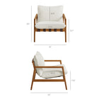 Modway Nomi Outdoor Patio Teak Wood Sling Chair