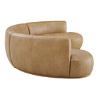 Modway Rialta 3 Piece Curved Vegan Leather Sectional Sofa