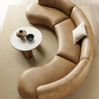 Modway Rialta 3 Piece Curved Vegan Leather Sectional Sofa