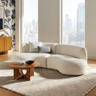 Modway Rialta 2 Piece Curved Performance Velvet Sectional Sofa