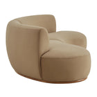 Modway Rialta 2 Piece Curved Performance Velvet Sectional Sofa