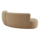 Modway Rialta 2 Piece Curved Performance Velvet Sectional Sofa