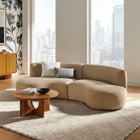 Modway Rialta 2 Piece Curved Performance Velvet Sectional Sofa