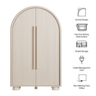 Modway Bellamy Arched Fold-Out Desk Cabinet