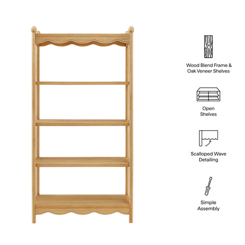 Modway Darcy 4-Tier Open Bookcase