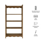 Modway Darcy 4-Tier Open Bookcase