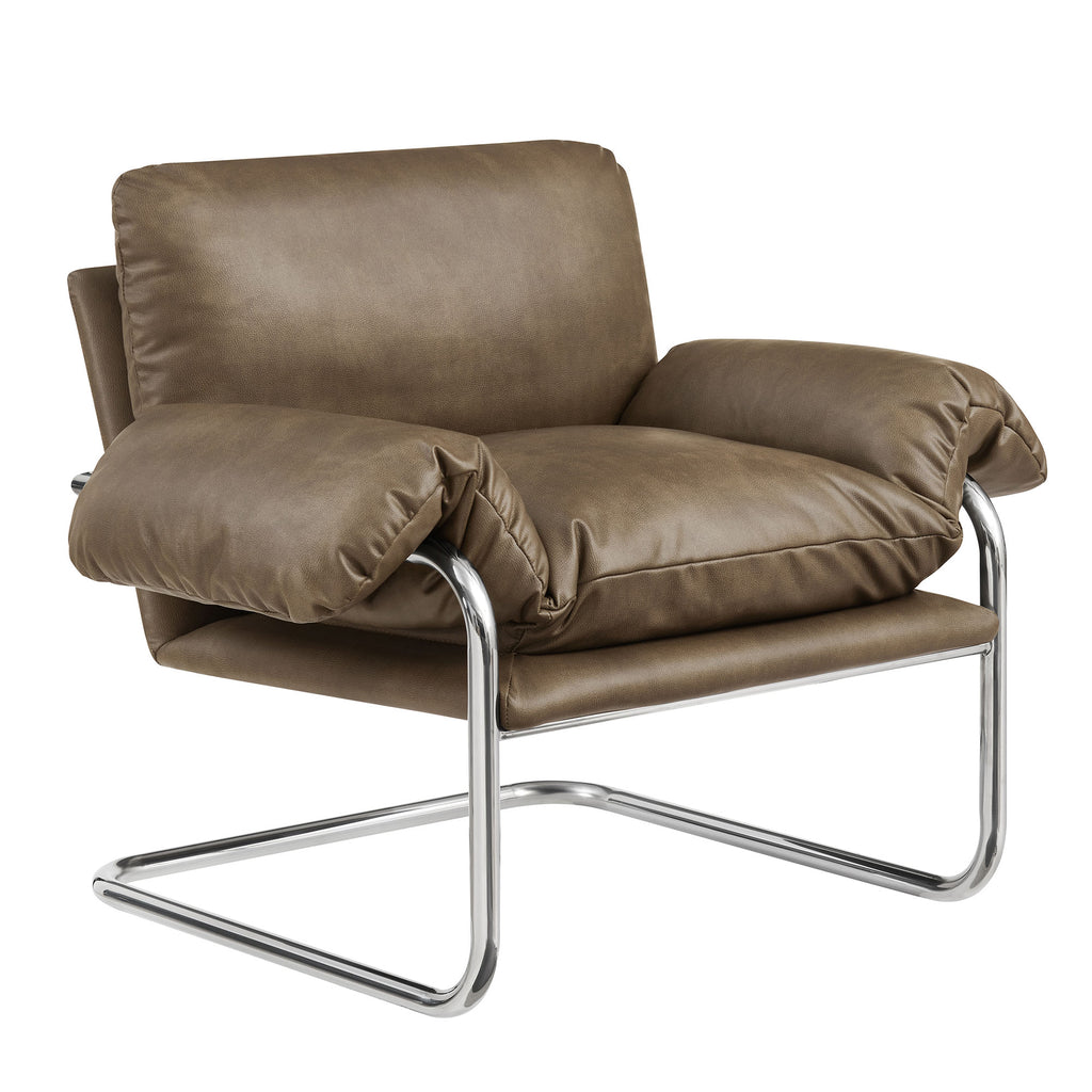 Modway Ansel Vegan Leather Accent Chair