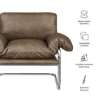 Modway Ansel Vegan Leather Accent Chair