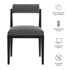 Modway Kai Fabric Dining Chair Set of 2