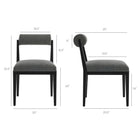 Modway Kai Fabric Dining Chair Set of 2