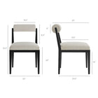 Modway Kai Fabric Dining Chair Set of 2