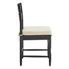 Modway Jax Oak Wood Dining Chair With Wavy Razor Back and Cushion Set of 2