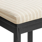 Modway Jax Oak Wood Dining Chair With Wavy Razor Back and Cushion Set of 2