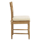 Modway Jax Oak Wood Dining Chair With Wavy Razor Back and Cushion Set of 2