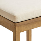 Modway Jax Oak Wood Dining Chair With Wavy Razor Back and Cushion Set of 2