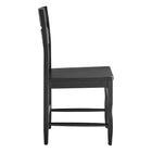 Modway Jax Oak Wood Dining Chair With Wavy Razor Back Set of 2