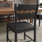 Modway Jax Oak Wood Dining Chair With Wavy Razor Back Set of 2