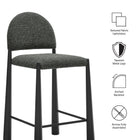 Modway Hayley Upholstered Fabric Counter Stools Set of 2