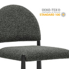 Modway Hayley Upholstered Fabric Counter Stools Set of 2