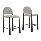 Modway Hayley Upholstered Fabric Counter Stools Set of 2