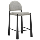 Modway Hayley Upholstered Fabric Counter Stools Set of 2